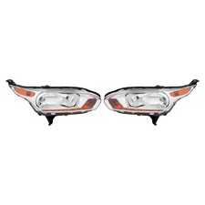 Halogen Headlights for 2014 2018 Ford Transit Connect Pair DT1Z13008N