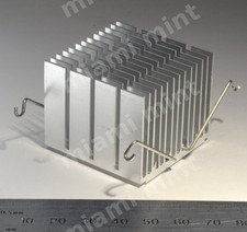 Aluminum Finned #42x42mm Cooling Heatsink with Retaining Clip PC Part Component