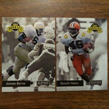 Jerome Bettis #294 & Garrison Hearst #304 1993 Playoff Rookie Draft NFL RC Cards
