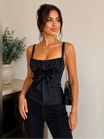 Stunning La Perla stretchable sexy black color woman corset.
