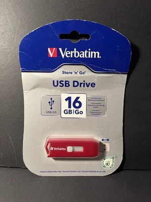 *SEALED* Verbatim 96317 Store 'n' Go 16 GB USB 2.0 Drive - Brand New