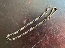 Vintage - Graduated Stainless Steel Pocket Watch Chain Approx 15  Length