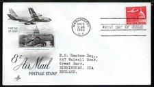 USA 1962 Air Mail to England FDC