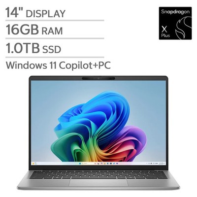 Dell Inspiron 14'' Copilot+ Laptop Qualcomm Snapdragon X Plus 8 16GB RAM 1TB SSD