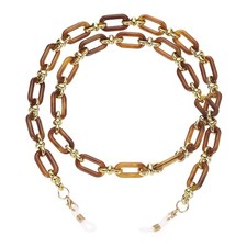 Acrylic Glasses Chain Eyeglass Chain Holder Strap Chains Dark Brown