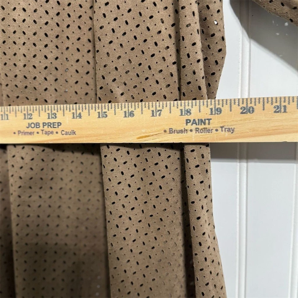 Top túnica perforada estilo Cal XL dobladillo mordedura de tiburón imitación gamuza topo manga 3/4 EE. UU. Foto 4 de 4