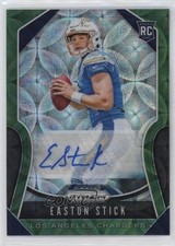 2019 Panini Prizm Rookies Green Scope 40/75 Easton Stick #307 Auto 4f5