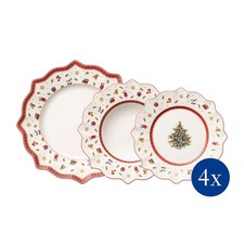 VILLEROY & BOCH Toy's Delight Servizio Tavola Natalizia Piatti 12 Pezzi Natale
