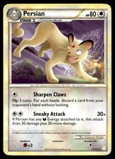 Persian HeartGold SoulSilver Rare 27/123 2010 Pokemon TCG on eBay