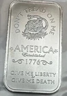 Don't Tread on Me The Price of Liberty Art Bar 1 Oz .999 Silver