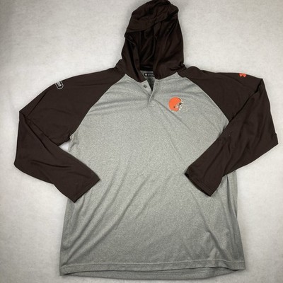 Cleveland Browns NFL Mens Under Armour Long Sleeve Lightweight Shirt Hoodie XL