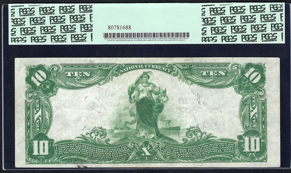 🇺🇸 CA 1902 $10 ♚♚POMONA, CALIFORNIA♚♚ PCGS EX FINE 45 ONLY ONE BETTER - Image 3 of 3