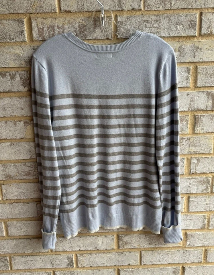 Calvin Klein Long Sleeve Striped Sweater Women's Size M - Image 2 of 4