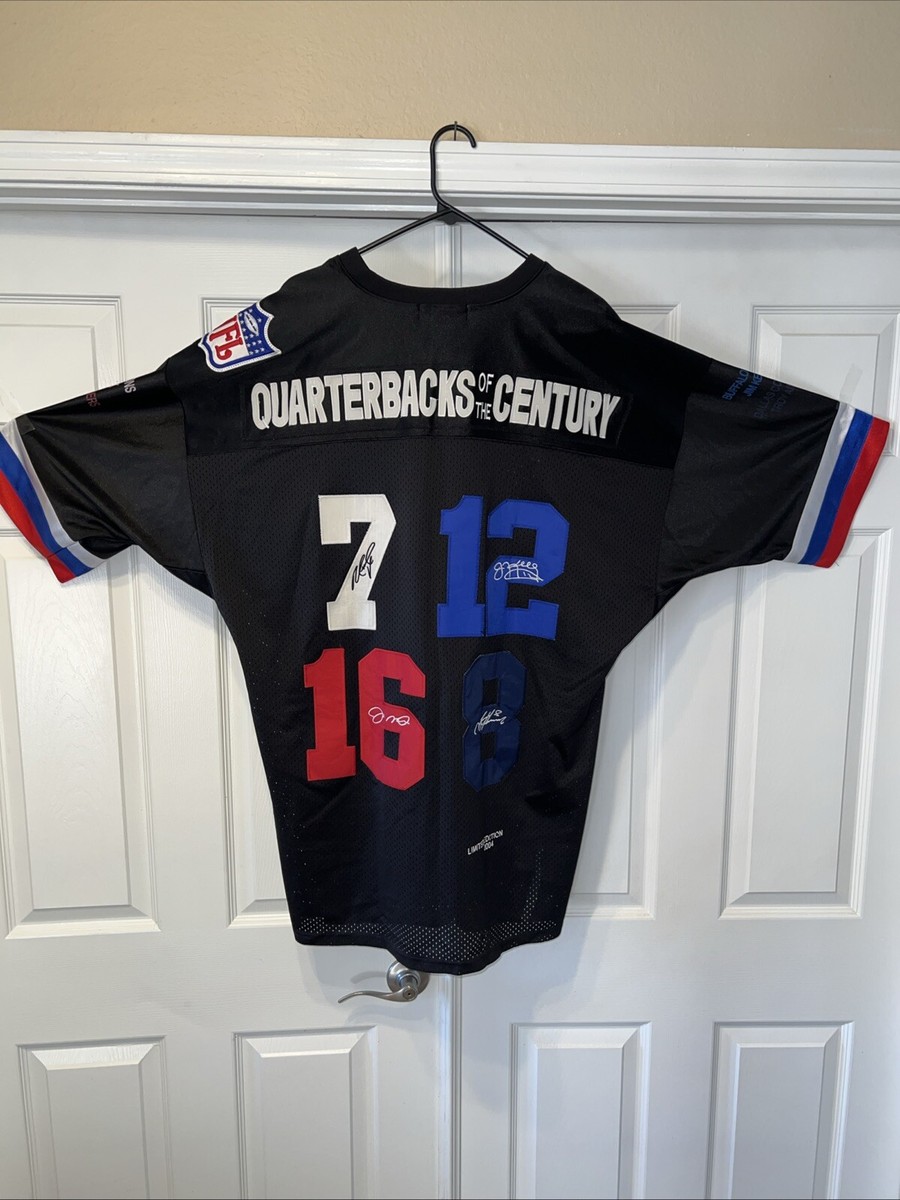 NFL MITCHELL & NESS Men Adult 3XL Black QB Of The CENTURY 2004