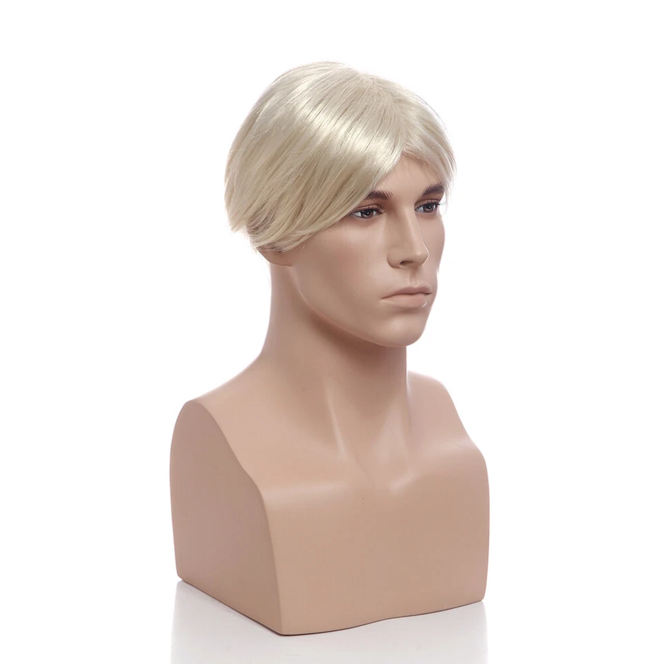 Adult Male Realistic Fleshtone Fiberglass Mannequin Head Display - Image 4 of 4