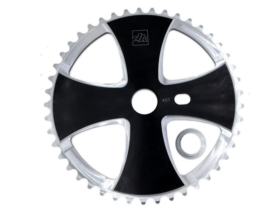 Новый из старых запасов! Передняя звездочка DK CNC Alu Iron Cross Gear BMX 30 33 36 39 43 44 45T - Изображение 4 из 4