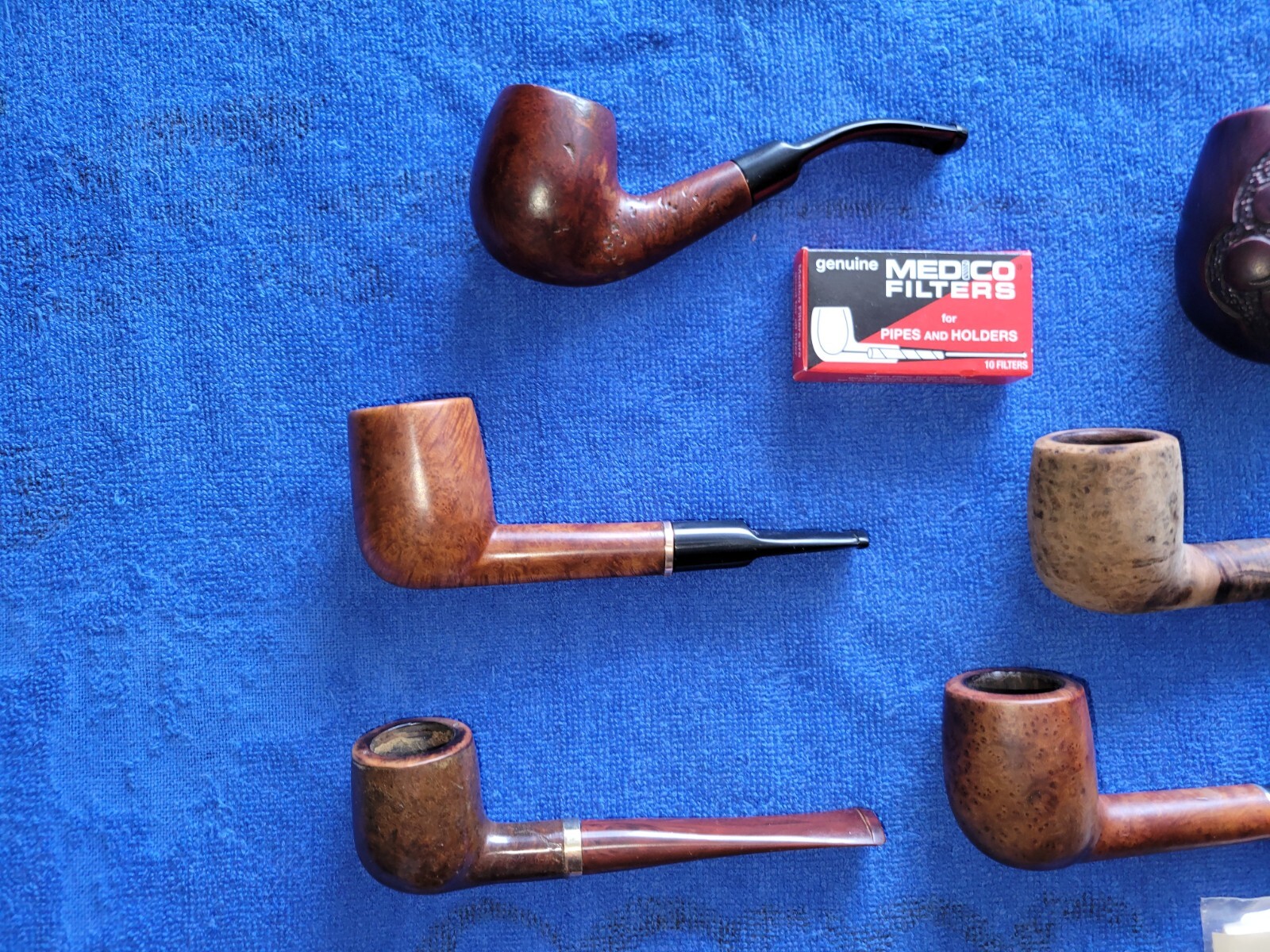 LOT OF 10 (TEN) ESTATE PIPES / PLUS EXTRAS PARTS / REPAIR / YARD