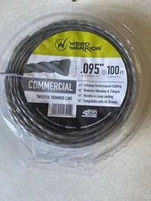 Weed Warrior Commercial Grade Twisted Trimmer Line .095" x 100 ft  *NEW*