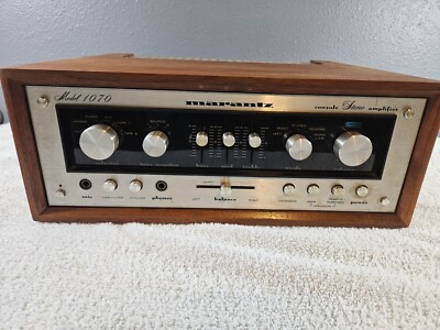 Marantz Model 1070 コンソール ステレオアンプ Marantz 1070 Stereo Console Amp w/ Factory Wood case. (WC-10) | eBay