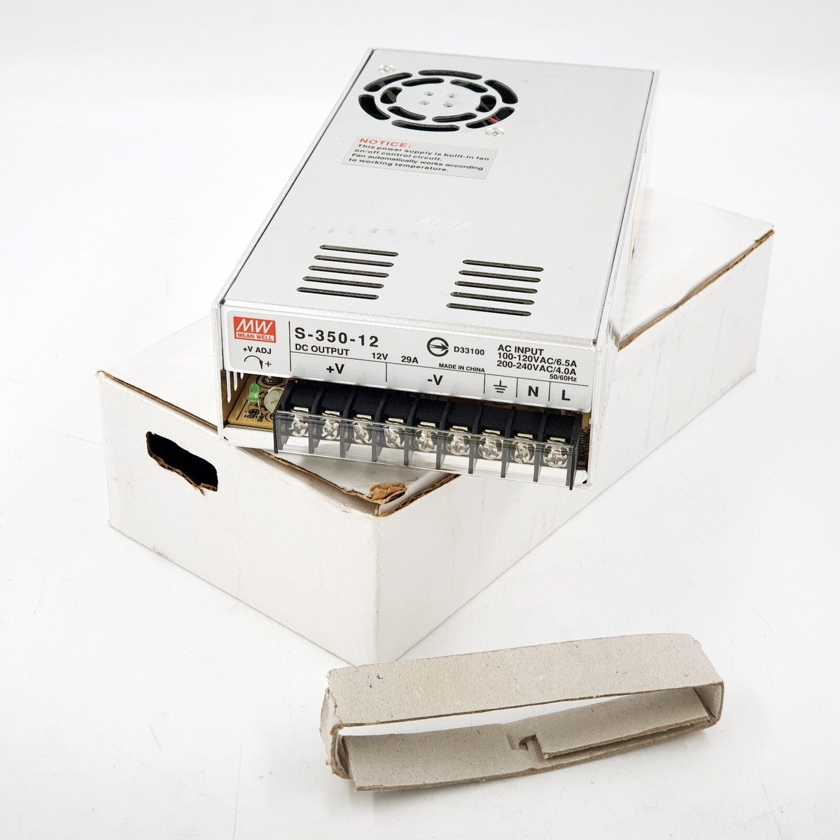 Mean Well MW S-350-12 Single DC Output 12V⎓29A 348W Switching