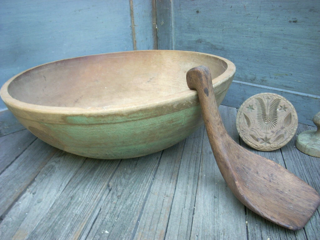Antique Primitive Large Carved Wood Scraper Paddle Spoon Treen AAFA
Opens in a new window or tab