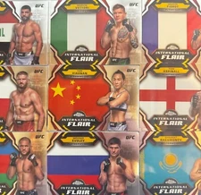 2024 Topps Chrome UFC International Flair Choose Pick Your Fighter Complete Set