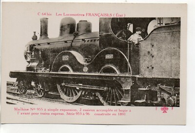 FLeury LOCOMOTIVES FRANCAISES (Etat) C64 bis Machine pour train express 1891