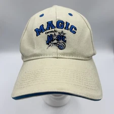 Vintage 90s Orlando Hat NBA Embroidered Tan Cap By Drew Pearson Marketing - RARE