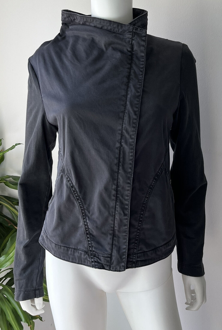 Marrakech Anthropologie Black Moto Jacket Women’s Siz… Gem