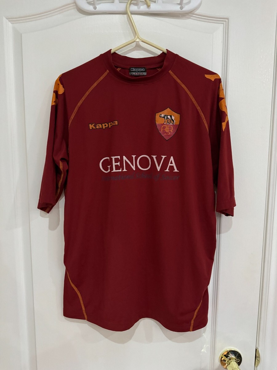 AS ROMA KAPPA KOMBAT TRAINING JERSEY 2008 VERY RARE GENOVA INT