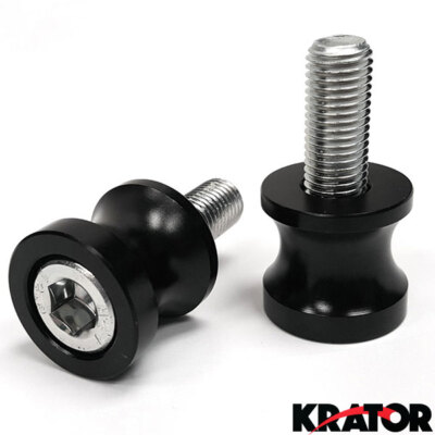 Black Swingarm Spools Sliders Bobbins For Kawasaki Ninja ZX-6R