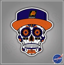 Phoenix Suns Sugar Skull NBA Basketball Logo Sticker Decal *Size: 3"-12"*