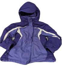 LL BEAN THINSULATE HOODED WINTER JACKET Girl's Sz Large 14/16 Purple