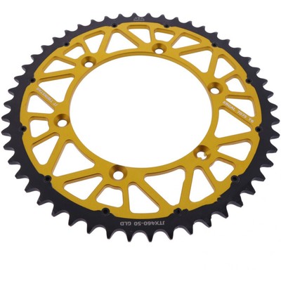 JT Sprockets Twinstar Kettenrad 50 Zähne 520 gold - Aluminium-Stahl Kombination