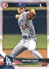 2018 Bowman Draft Prospect Braydon Fisher 1st Card Rookie BD-82 Dodgers