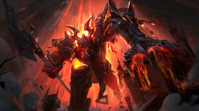 League of Legends nasus infernal league legends riot playmat gaming mat