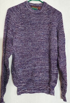 Vintage Mens Oakton Limited XL Purple Long Sleeve Sweater Acrylic Y2K 90'S (F7) 