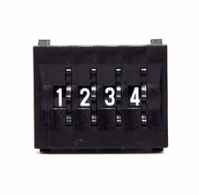 1set Thumbwheel BCD Switch 4-Digit  Cap TF31 GTF311221 0 9 Scale H 33mm Hampolt