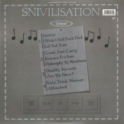 Orbital ‎– Snivilisation (1994) Internal ‎– TRULP5 Europe 2xLP
