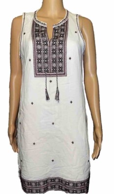 NWT Madewell White Embroidered 100% Cotton ''Suncoast'' Boho Sun Dress 6 FREE SHIP