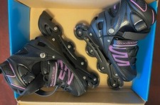 Woolitime Sports Adjustable Blades Roller Skates for Girls with light up wheels