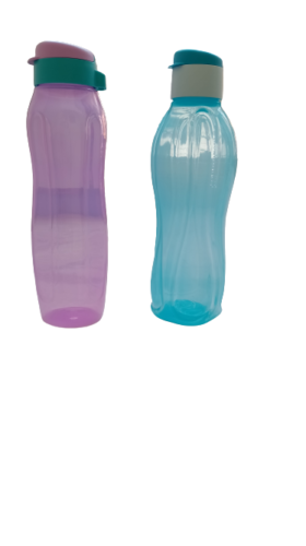 Tupperware Botellas de agua de plástico aquaslim y aquasafe (juego de 2) 2000ml - Imagen 1 de 6
