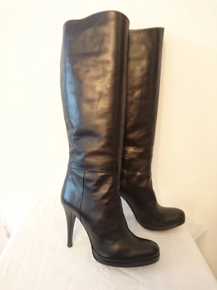 Bottes Rodillas Suela Cuña - "Negro" - COLISEO DE SACHA Italia - T.37 Foto 3 de 4