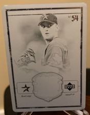 Brad Lidge - 2006 Upper Deck MLB Artifacts Printing Press Plate - 1/1 - Astros