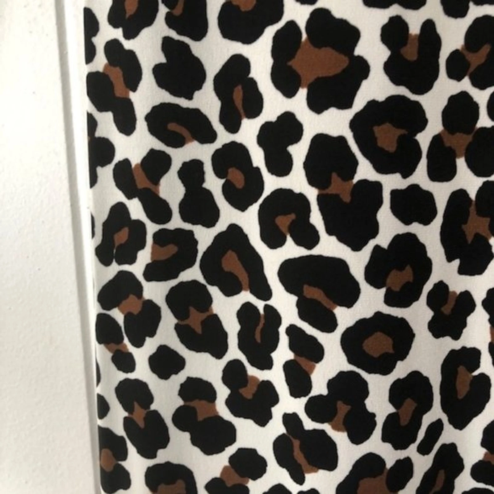 Abito donna Michael Kors petite savana gatto manica lunga stampa animalier piccolo