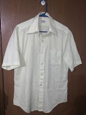 Vintage VTG Richman Brothers Dura-press 70s 80s Disco Short sleeve Shirt Large