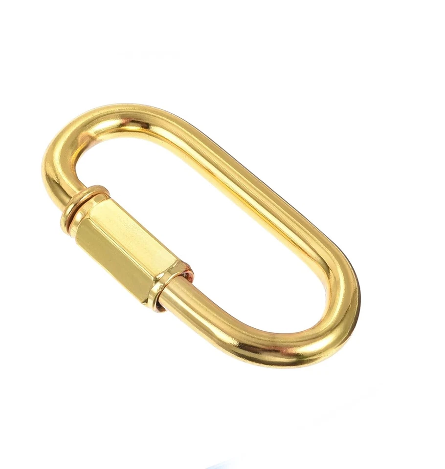 925 Sterling Silver Handmade Carabiner Lock Jewelry - Image 2 of 2