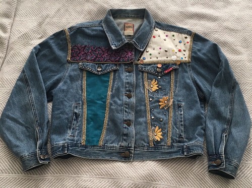 Mavis Designer Jean Jacket Blue Denim 