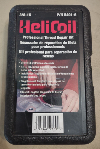 Heli Coil / Heli-Coil 3/8-16 Professional Thread Repair Kit No 5401-6 - NICE - Foto 4 di 4
