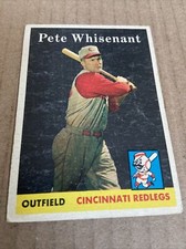 1958 Topps #466 Pete Whisenant Cincinnati Reds Vintage Baseball Card (poor)(m)